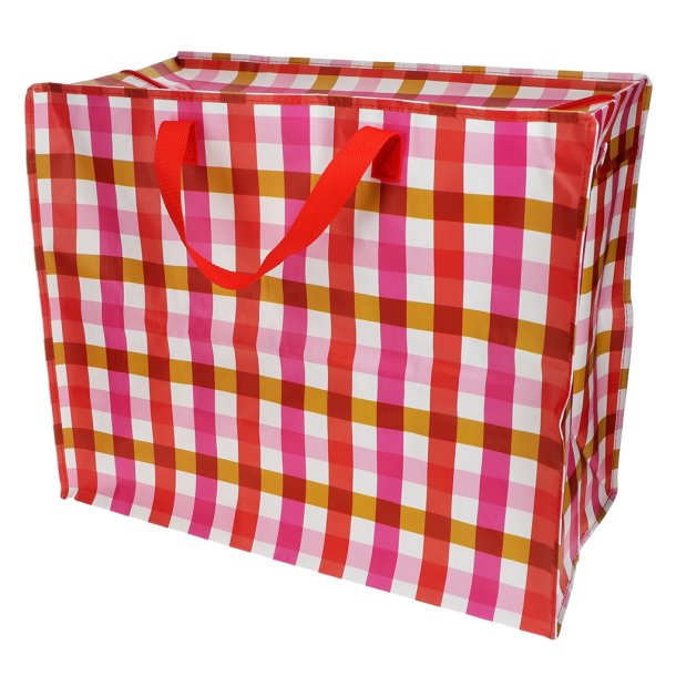 Rex London - Jumbo opbevaringspose - lyser�d gingham