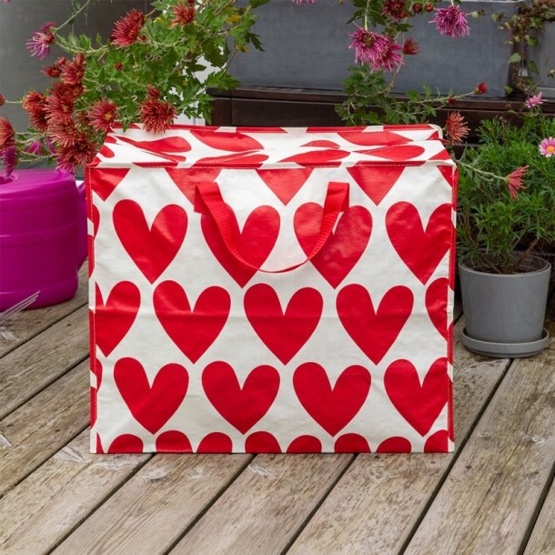 Rex London - Jumbo opbevaringspose - Hearts