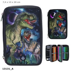 Dino World Trippel Penalhus m/ LED GALAXY