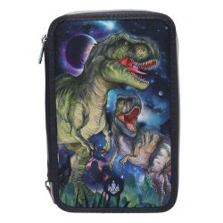 Dino World Trippel Penalhus m/ LED GALAXY