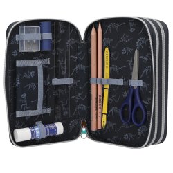 Dino World Trippel Penalhus m/ LED GALAXY