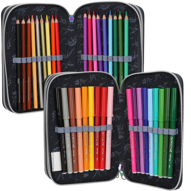 Dino World Trippel Penalhus m/ LED GALAXY