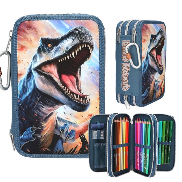 Dino World Trippel Penalhus - DIno T-Rex 