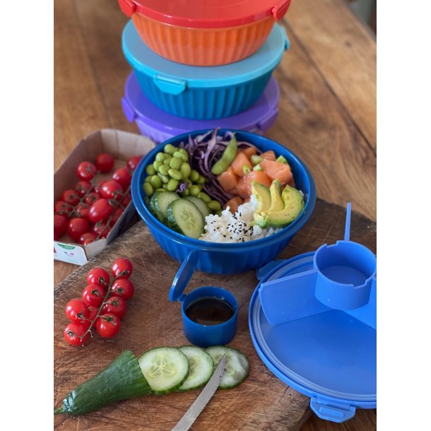 Yumbox Poke Bowl - Hawaii Blue - 4 Rum 
