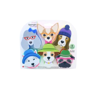 Melii Formede Opvaskesvampe 6 stk. - Hunde 