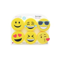 Melii Formede Opvaskesvampe 6 stk. - Smiley 