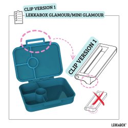 LEKKABOX - Reservedel - Clip til Glamour Version 1 + Glamour Mini - Lilla Glimmer