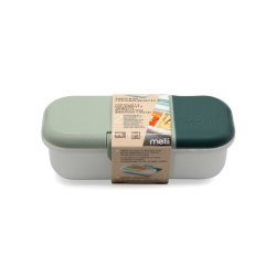 Melii Snack og dip beholder - 2 pak. - Sage &amp; Slate &amp; Ice Ice Baby