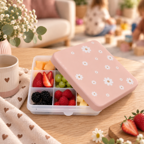 Melii Snack Box - Fersken & Blomster - 9 Rum