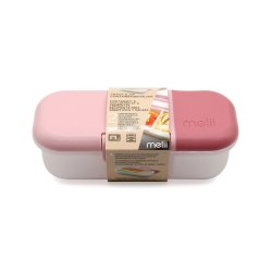 Melii Snack og dip beholder - 2 pak. - Blush Berry &amp; Blush Wisteria