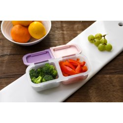 Melii Snack box - 2 rum - Pink og lilla 