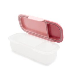 Melii Snack og dip beholder - 2 pak. - Blush Berry &amp; Blush Wisteria