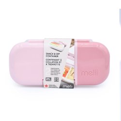 Melii Snack og dip beholder - 2 pak. - Blush Berry &amp; Blush Wisteria