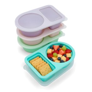 Melii Meal Prep - Snack box 4 stk. - Pink & Bl�