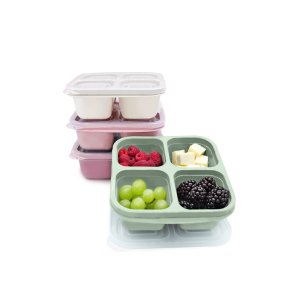 Melii - Mealprep-beholdere - 4 rums + 4 stk  - Lyser�d 