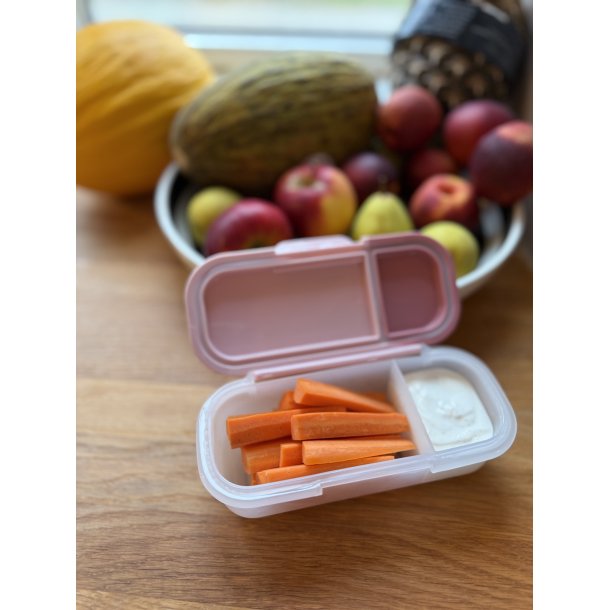 Melii Snack og dip beholder - Blush &amp; Berry