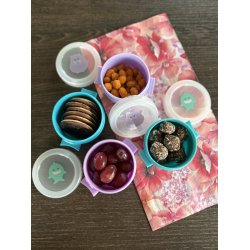 Melii Snap &amp; Co Cups/Pods - Kat print - Lilla - 118 ml (4 stk)