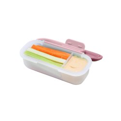 Melii Snack og dip beholder - Blush &amp; Berry