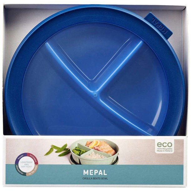 Mepal Cirqula skl med lg - 3 rum - Vivid blue