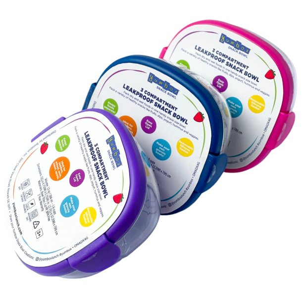 Yumbox Snack Skl - 3 rum - Diset Lilla