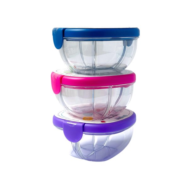 Yumbox Snack Skl - 3 rum - Diset Lilla