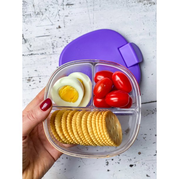 Yumbox Snack Skl - 3 rum - Diset Lilla
