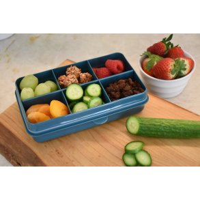 Melii Snack Box Mini - M�rkebl� - 6 Rum 
