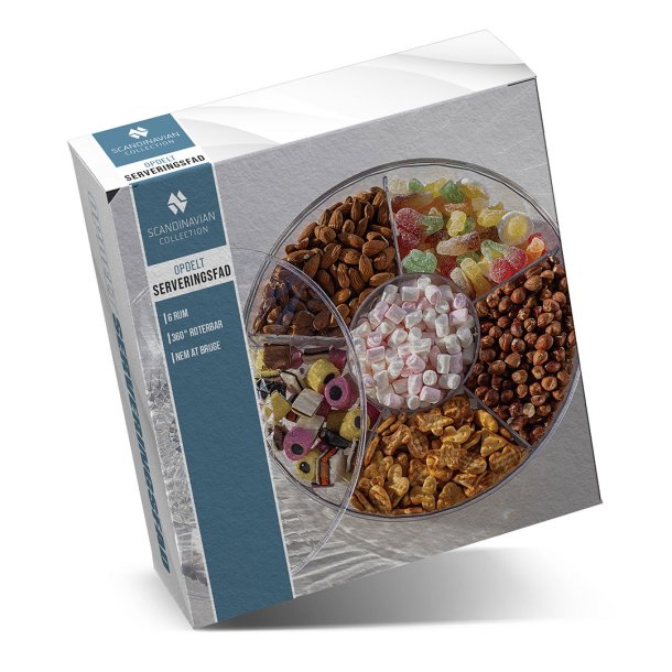 Scandinavian Collection - Opdelt serveringsfad - 6 rum 