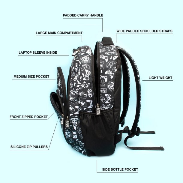 Fringoo - Rygsk - Game on - Sort 