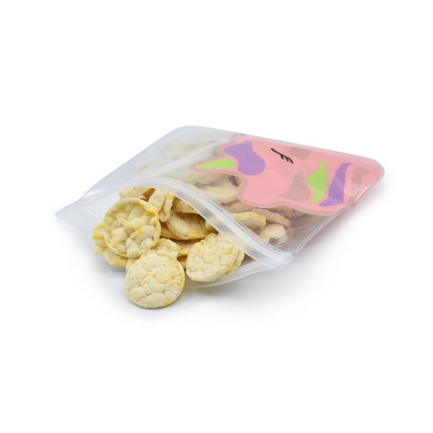 Melii Genanvendelige Snackposer - 4 stk - Kat og Enhjrning 