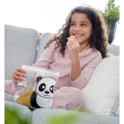 Melii Genanvendelige Snackposer - 4 stk - Panda og Bjrn 