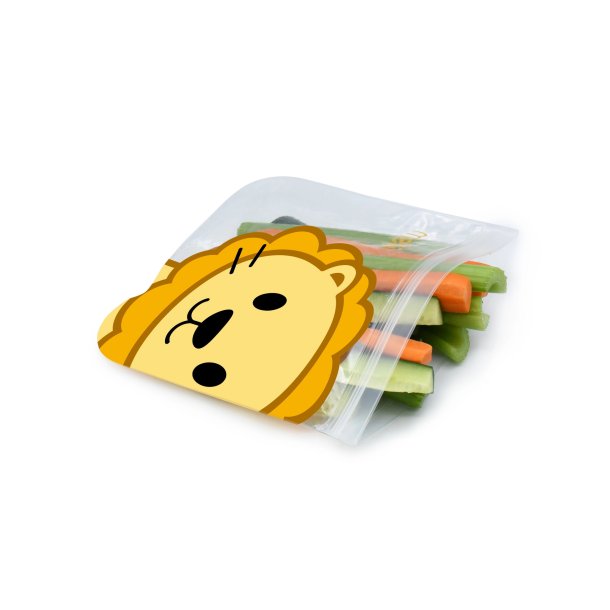 Melii Genanvendelige Snackposer - 4 stk - Dino og Lve 