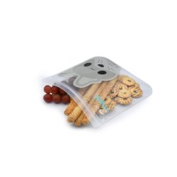 Melii Genanvendelige Snackposer - 4 stk - Haj og Hund 