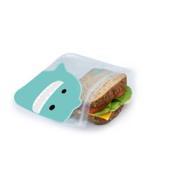 Melii Genanvendelige Snackposer - 4 stk - Haj og Hund 