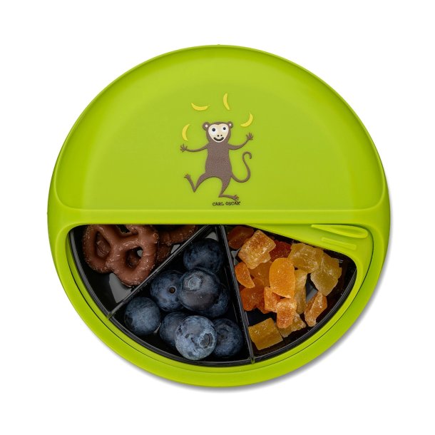 Carl Oscar - Snack Disc 15 cm. - Gr�n med abe 