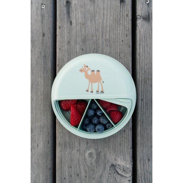 Carl Oscar - Snack Disc 15 cm. - Gr�n med kamel 