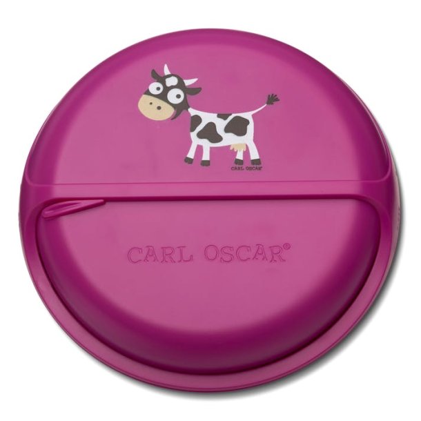 Carl Oscar - Snack Disc 15 cm. - Pink med ko 