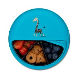 Carl Oscar - Snack Disc 15 cm. - Tyrkis med Giraf