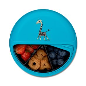 Carl Oscar - Snack Disc 15 cm. - Tyrkis med Giraf