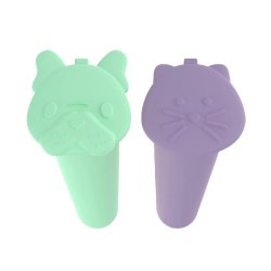 Melii Silikone push up is forme - 2 stk - Lilla/Grn