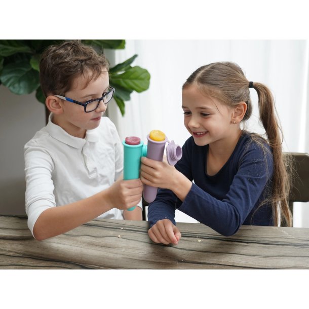 Melii Silikone push up is forme - 2 stk - Lilla/Grn