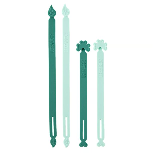 LEKKABOX Silikone wrap bnd - 4 stk. Forest