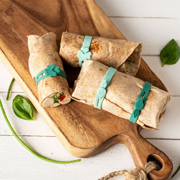 LEKKABOX Silikone wrap bnd - 4 stk. Forest