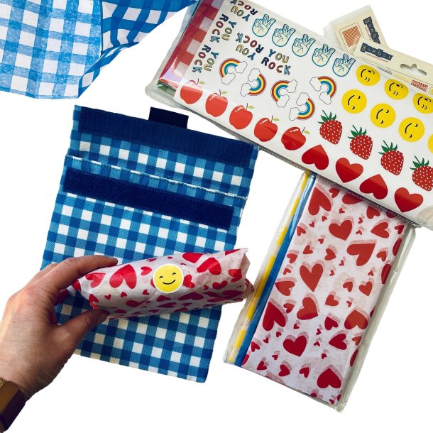 Yumbox Madpapir - 40 Ark + Klistermrker - Hjerter