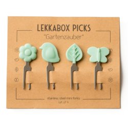  LEKKABOX - Minigafler - 4 stk - Natur