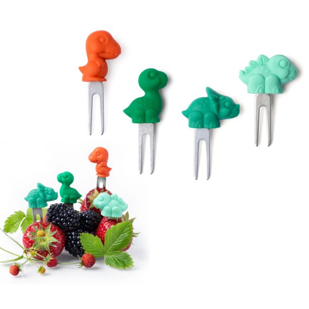 LEKKABOX minigafler - Dinosaur - 4 stk. 