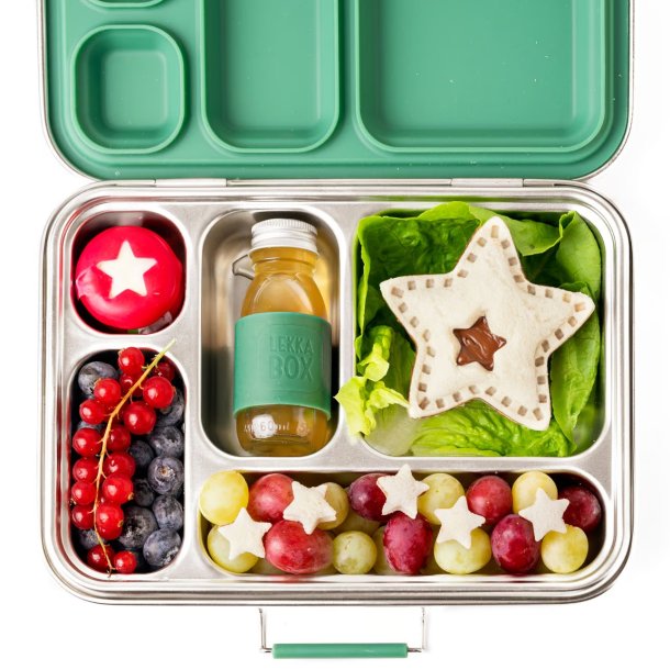 LEKKABOX sandwichudstikkerst - Stjerne/Blomst