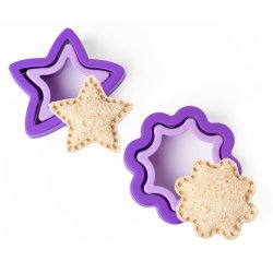 LEKKABOX sandwichudstikkerst - Stjerne/Blomst