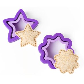 LEKKABOX sandwichudstikkerst - Stjerne/Blomst