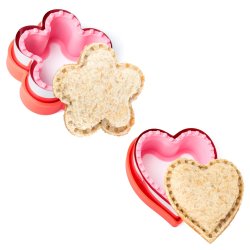 LEKKABOX sandwichudstikkerst - Hjerte/Blomst